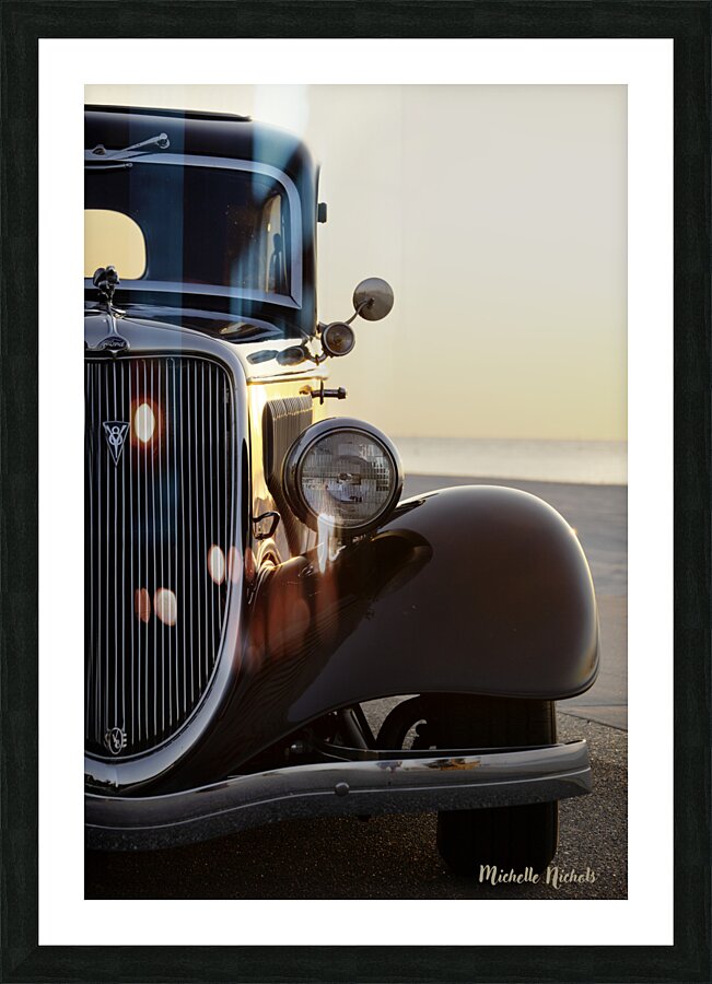 1934 Ford On The Beach Picture Frame print