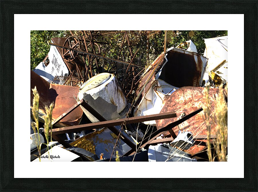 Junkyard Gold Picture Frame print