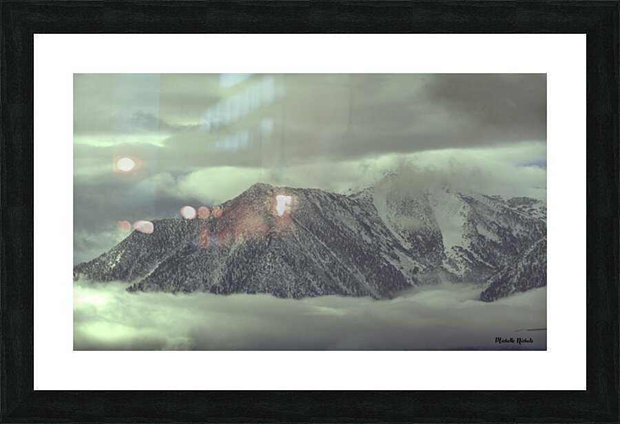 Mtn in the Clouds Picture Frame print