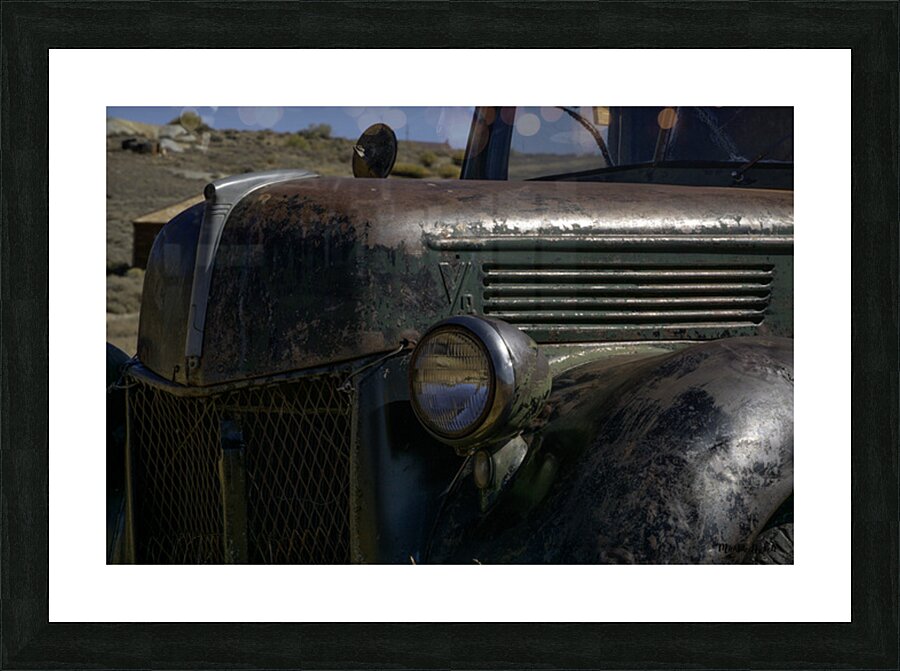 Ghost Town Truck Picture Frame print