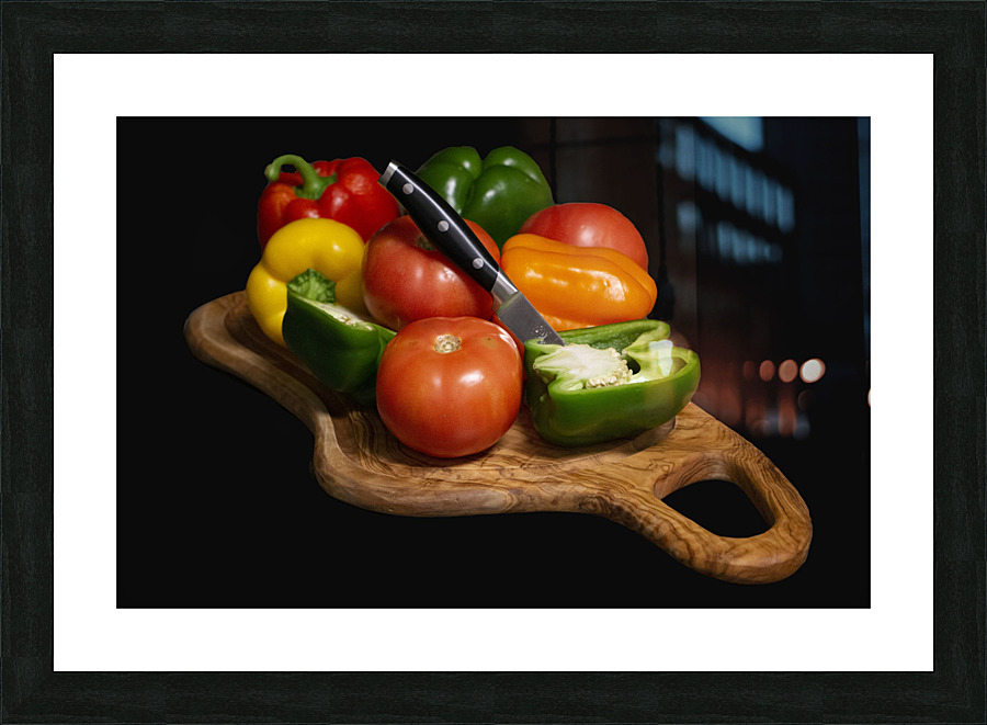 Peppers & Tomatoes Picture Frame print