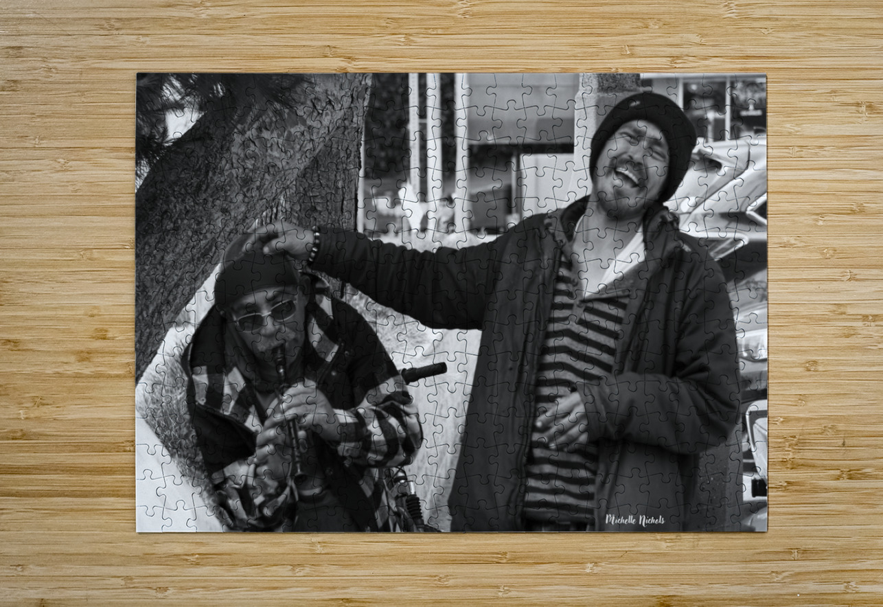 Paco and Tito BW Michelle Nichols Puzzle printing