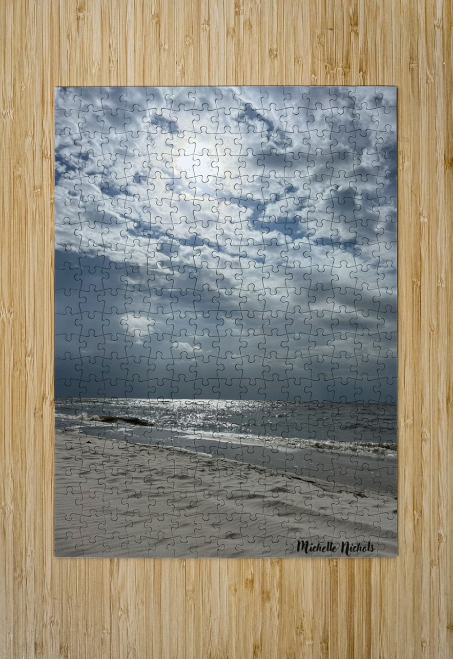 Moonrise Over Long Beach MS Michelle Nichols Puzzle printing