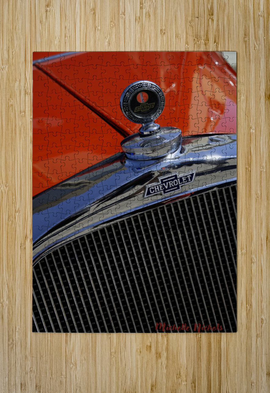  31 Chevy 4 Door Sedan Emblem Michelle Nichols Puzzle printing