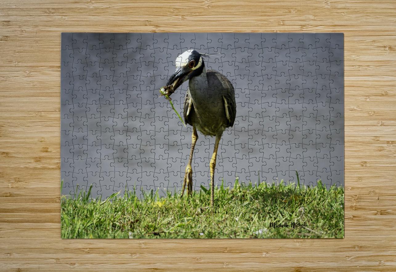 Heron s Little Snack Michelle Nichols Puzzle printing