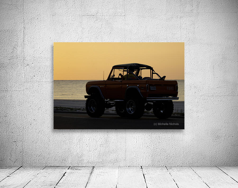 Orange Ford Bronco Wall Preview
