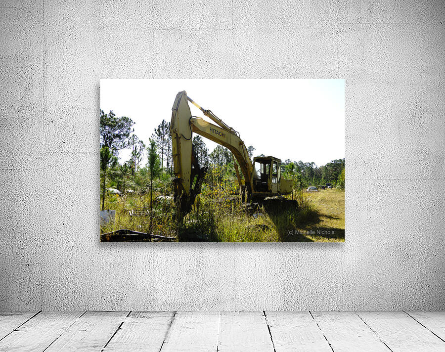 Old Rusty Excavator Wall Preview