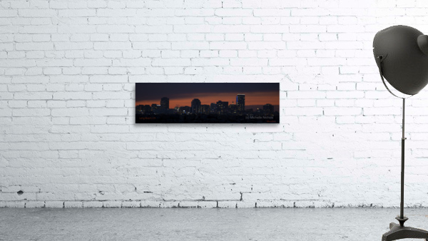 Long Beach CA Sunset Signed Wall Preview