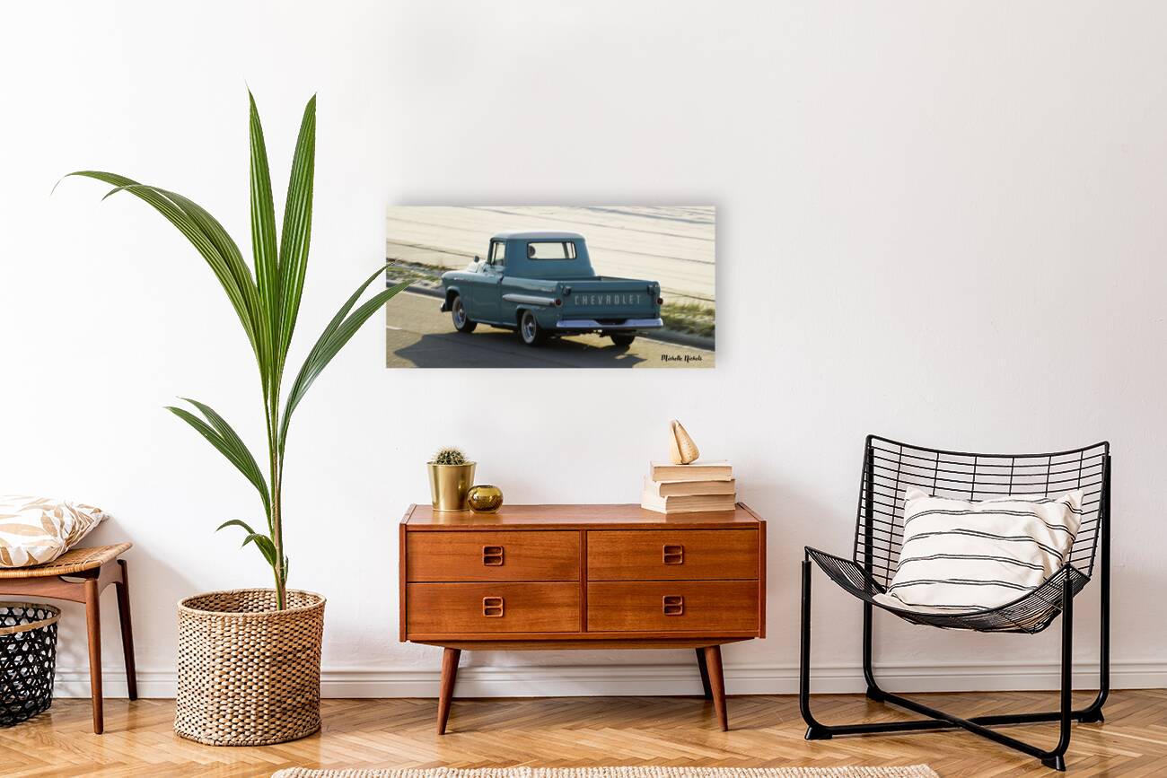 Light Blue Chevy Truck Reproduction