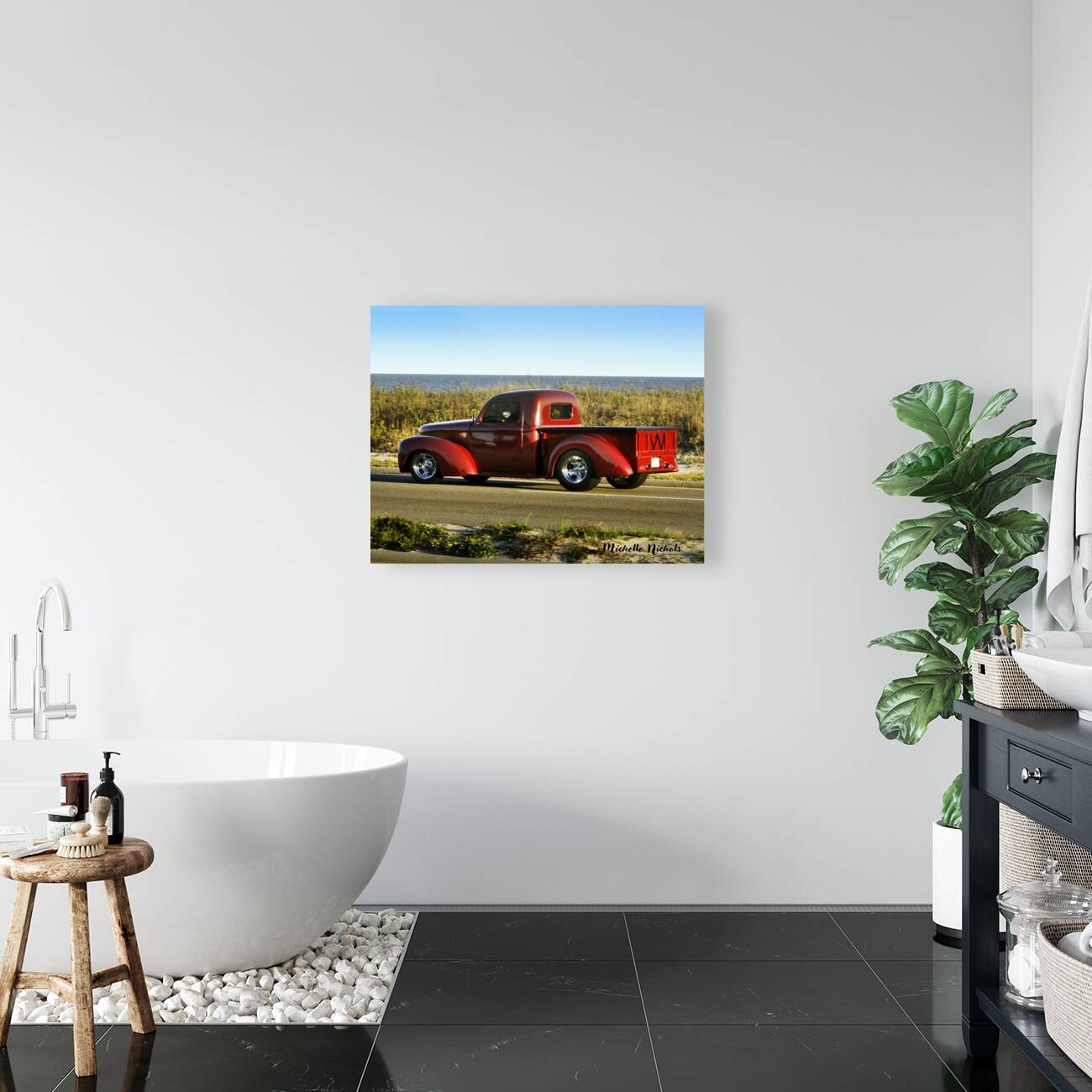 Red Cruisin  Truck Reproduction