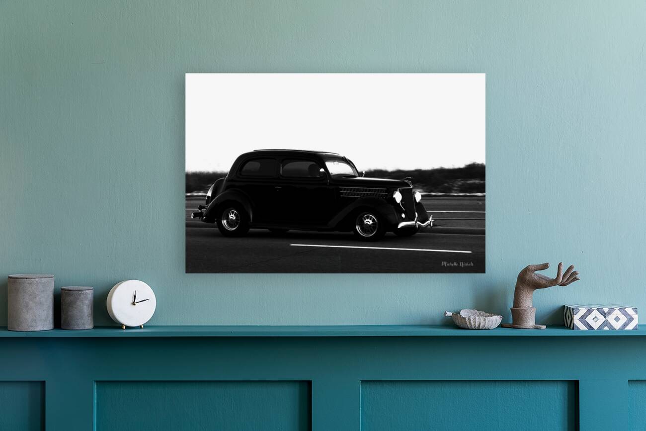 Black  White Cruisin Reproduction