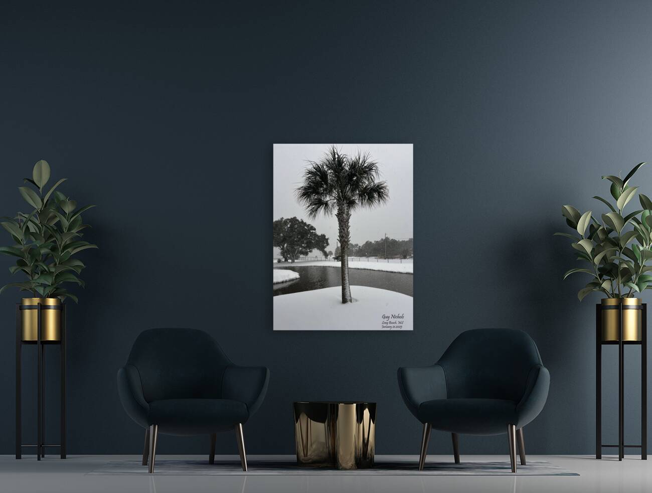 Guy s Snowy Palm Tree Reproduction