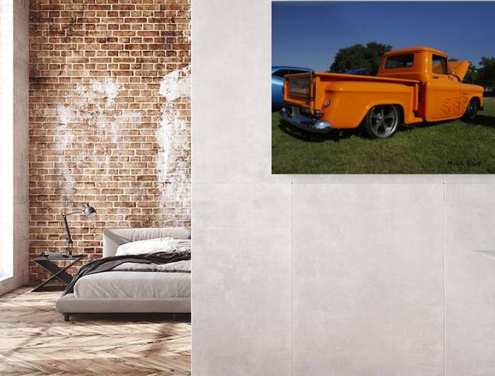 Orange Chevy Truck by Michelle Nichols