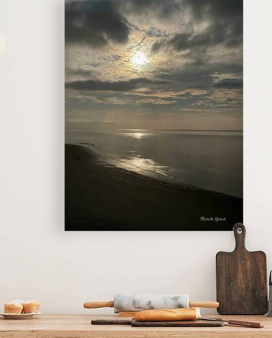 Full Moon Over Long Beach MS by Michelle Nichols