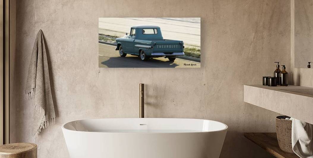 Light Blue Chevy Truck by Michelle Nichols