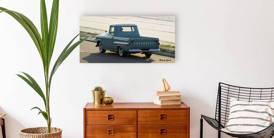 Light Blue Chevy Truck by Michelle Nichols