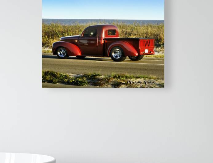 Red Cruisin  Truck by Michelle Nichols