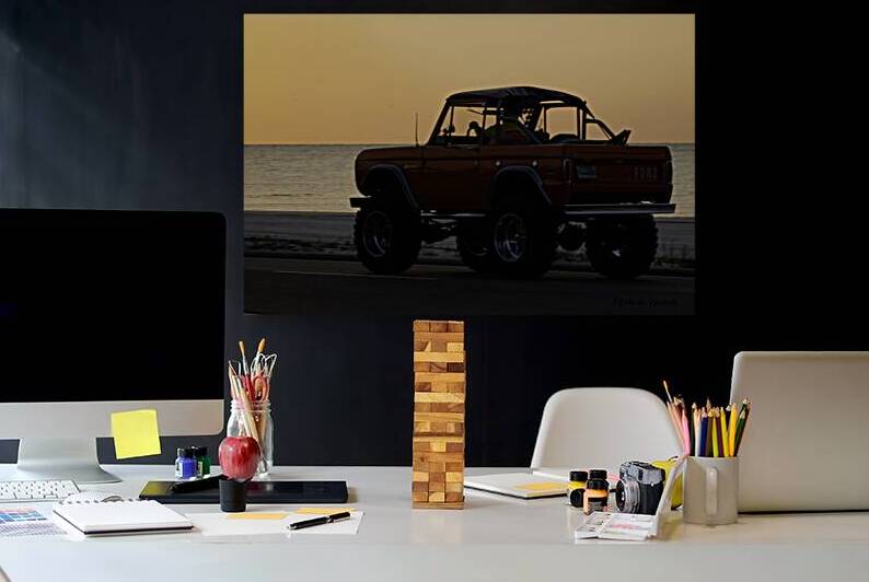 Orange Ford Bronco by Michelle Nichols