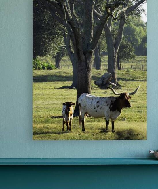 Mom and Calf Greet the Morning by Michelle Nichols