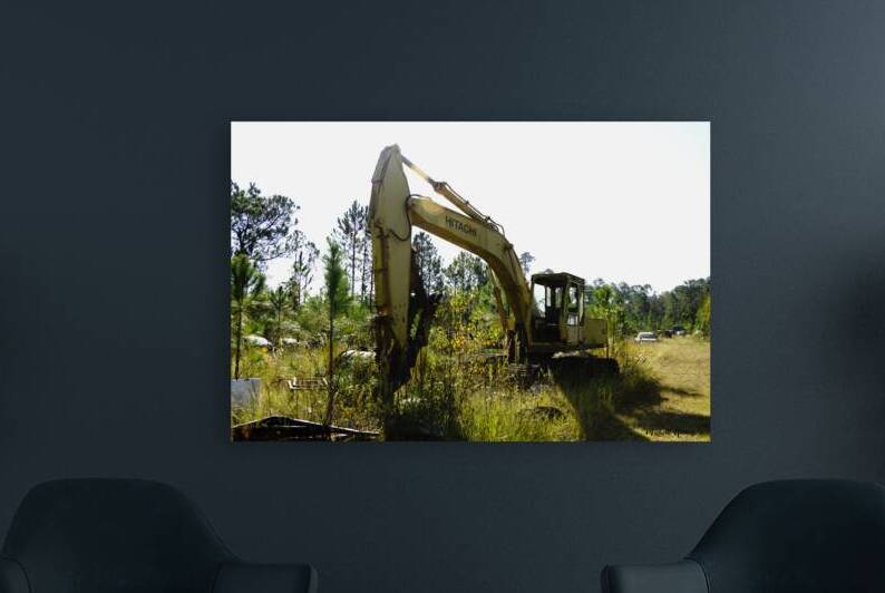 Old Rusty Excavator by Michelle Nichols