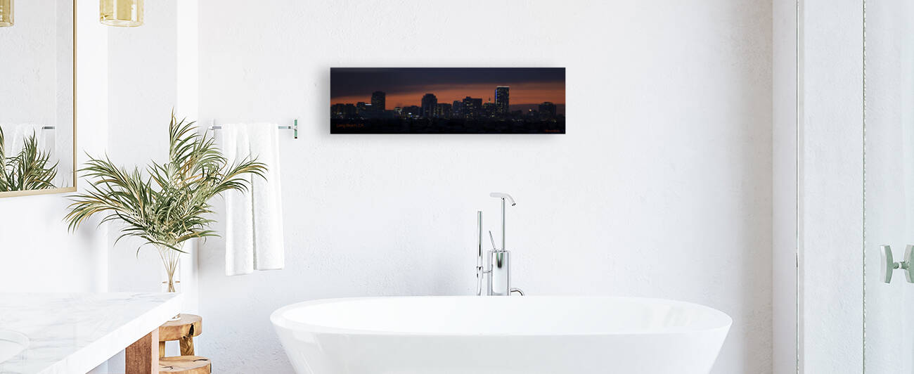 Long Beach CA Sunset Signed by Michelle Nichols