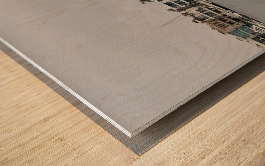 Living On the Bay Wood print