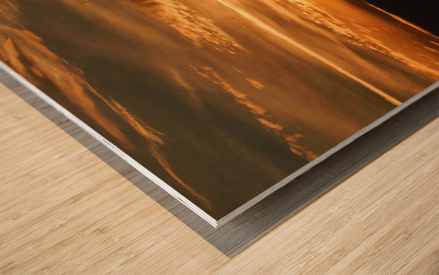 Sunrise over Paradise CA Wood print