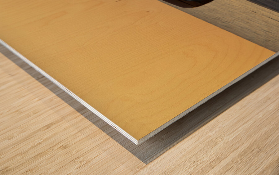 Orange Ford Bronco Wood print