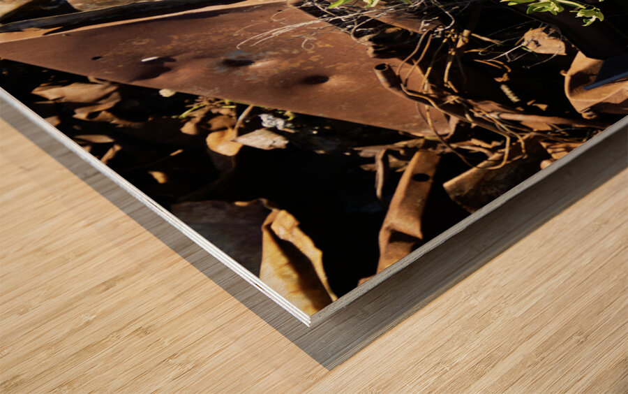 Junkyard Lemon Tree Wood print