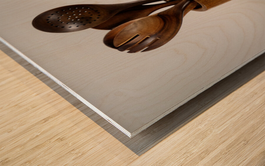 Potato and Egg Wood print