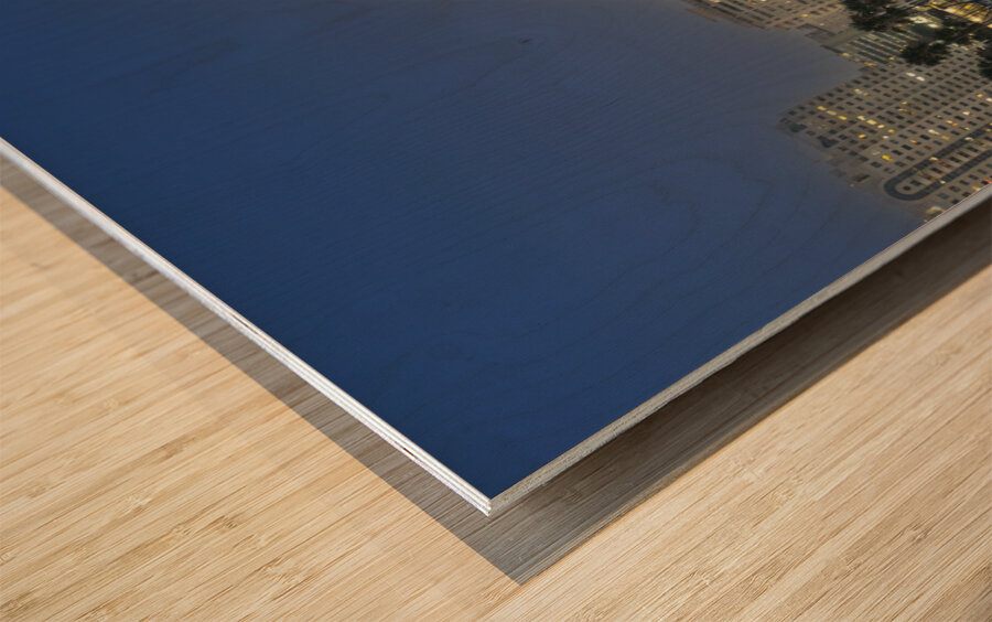 Long Beach CA Harborview Wood print